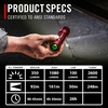 image:imageCoast XP11R 2600 Lumen USBC Rechargeable LED Flashlight with Slide Focusand Pure Beam Focusing Optic 4 Light Modes BlackRed